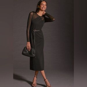 Anthropologie Dolan Sheer Sleeve Dress